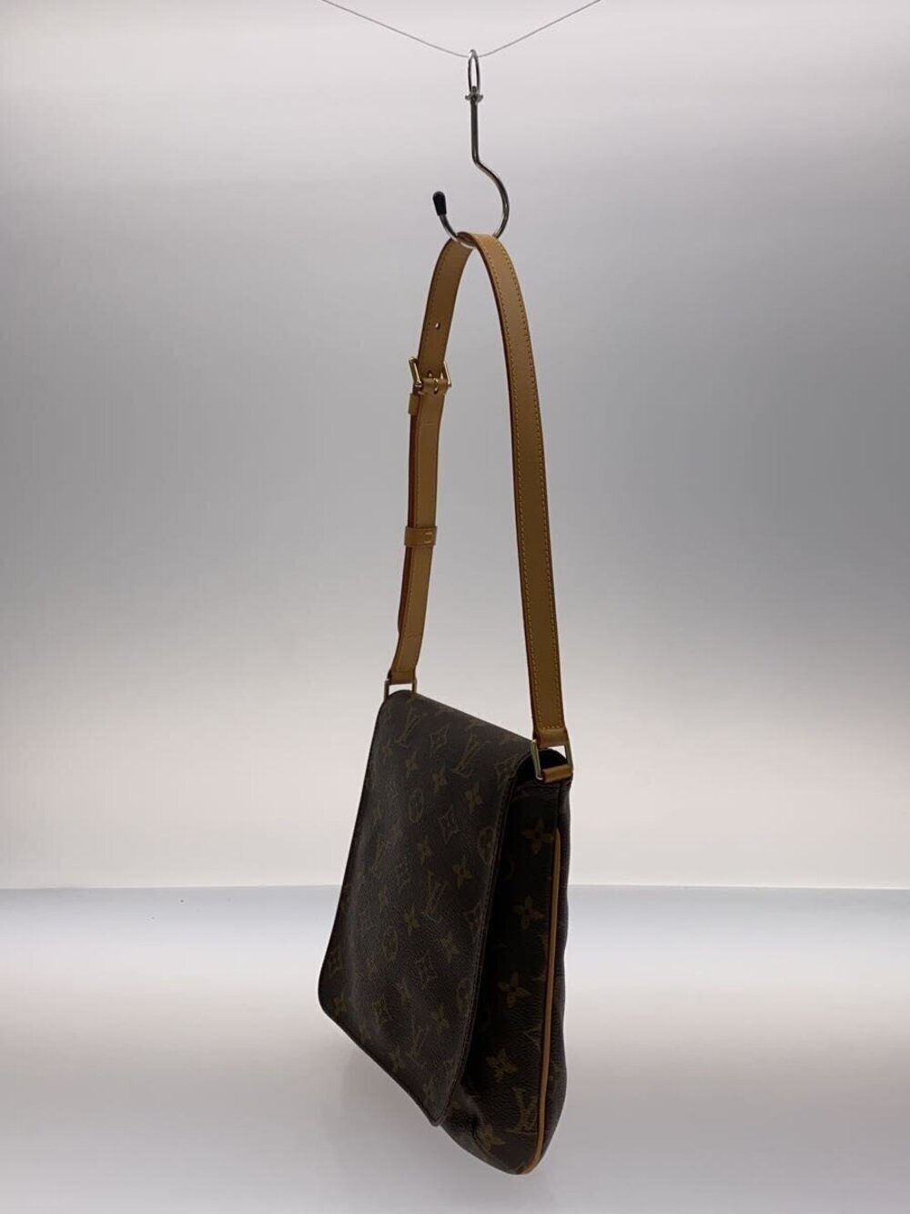 Louis Vuitton Short Canvas Brown Salsa Bag Monogram Musette Shoulder Brown